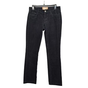 J.Crew‎ Matchstick Jeans Womens 28R x 31" Black Corduroy Pants Straight Stretchy